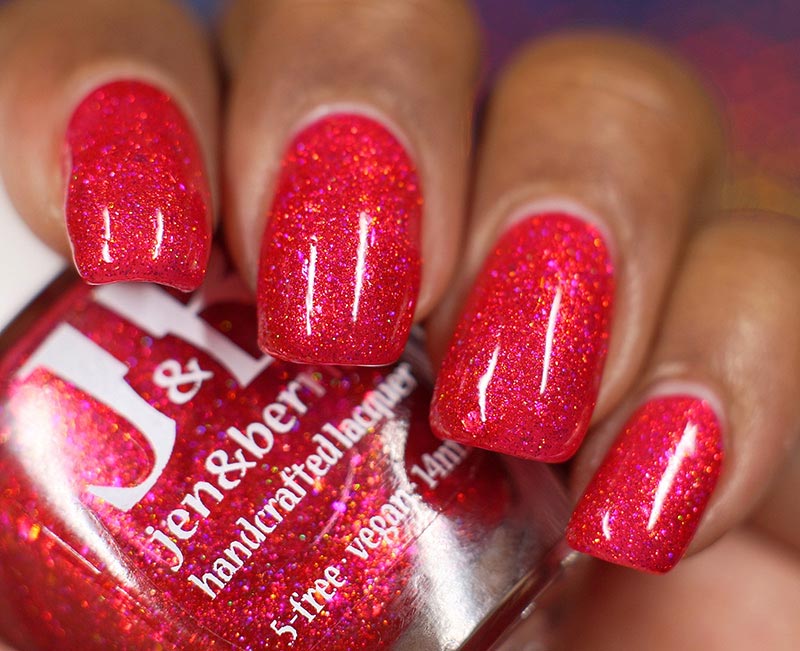 red flag! red flag! - Jen & Berries nail polish
