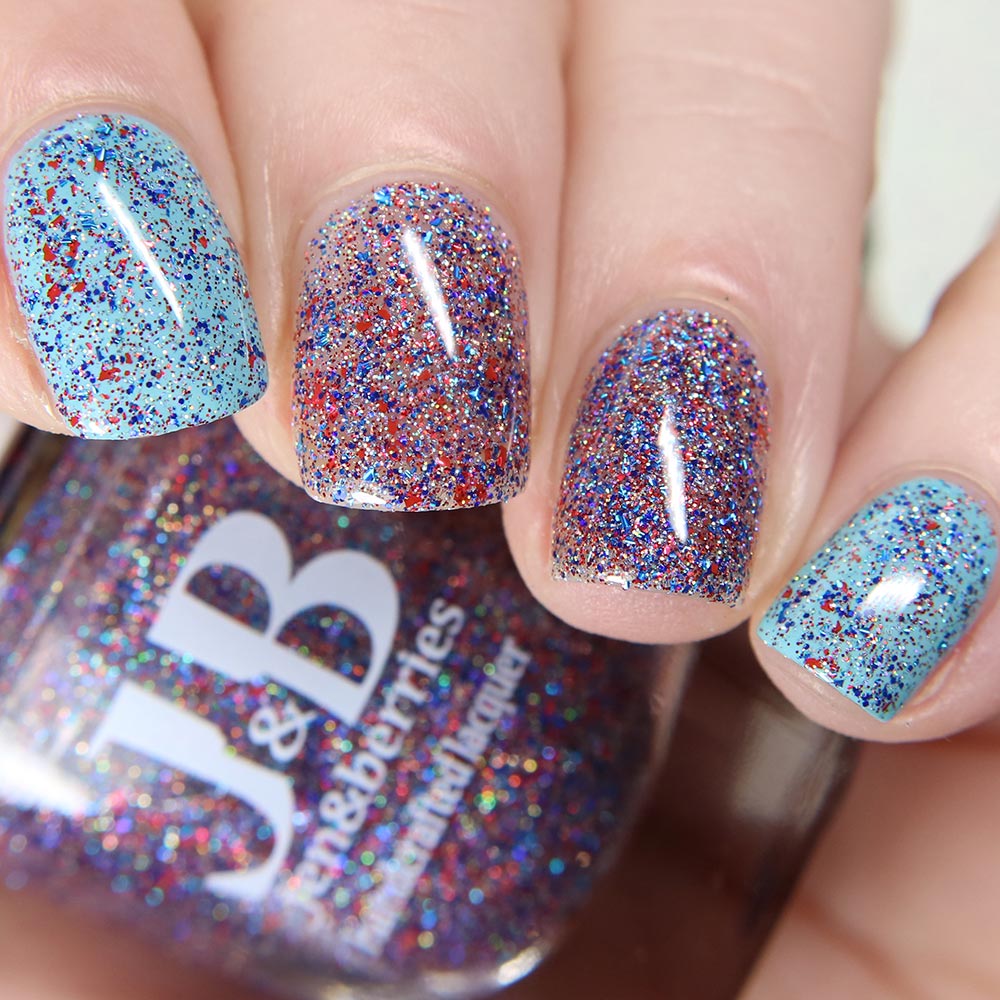 firework blips - Jen & Berries nail polish