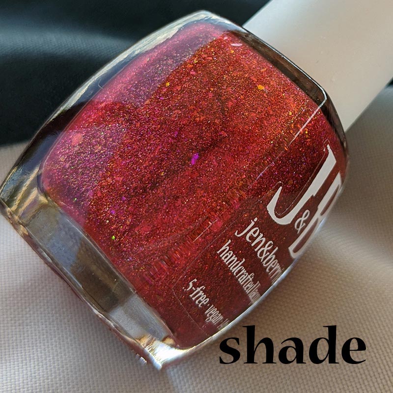 red flag! red flag! - Jen & Berries nail polish