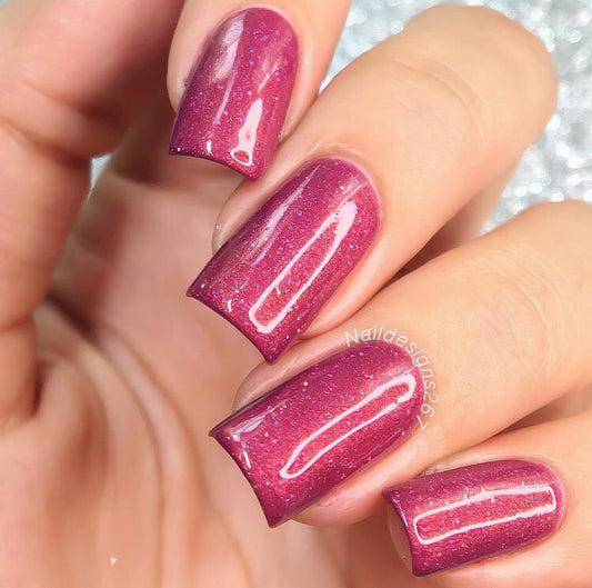 the chill is fine when you've got wine - Jen & Berries nail polish