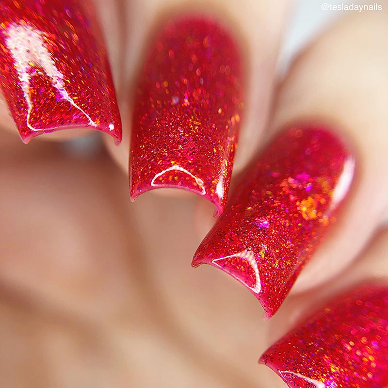 red flag! red flag! - Jen & Berries nail polish