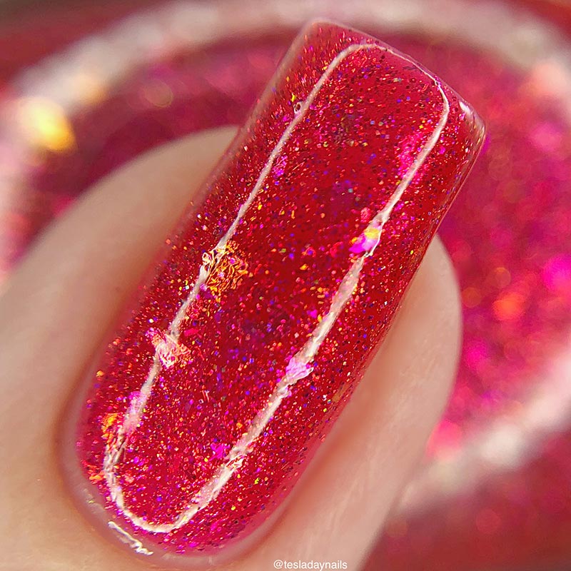 red flag! red flag! - Jen & Berries nail polish