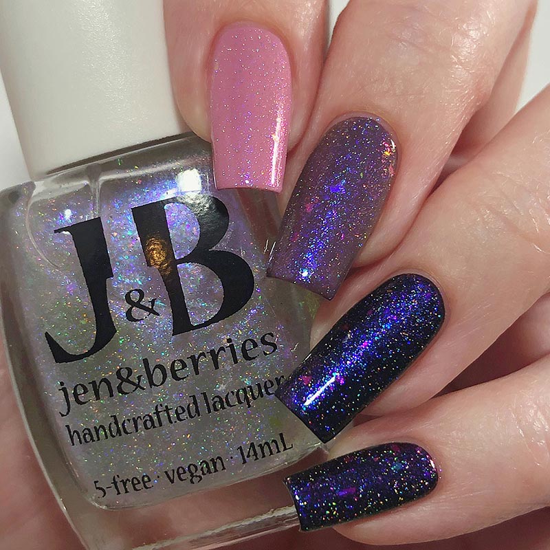 triple rainbow - Jen & Berries nail polish