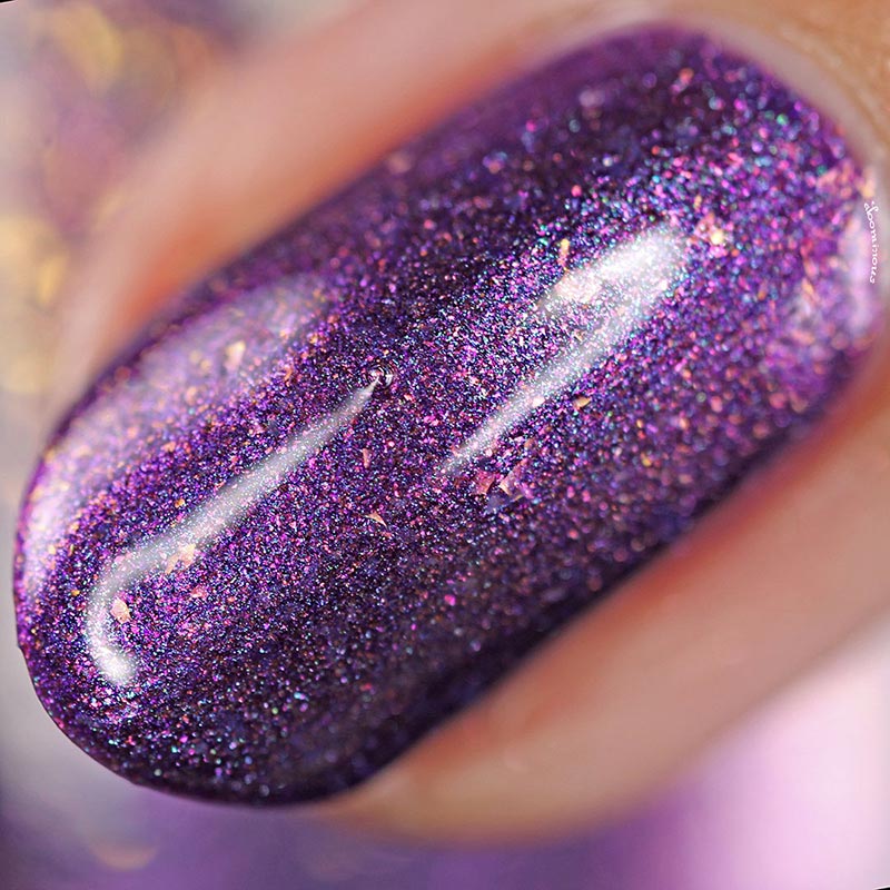 i give that sweater two plums up - Jen & Berries nail polish