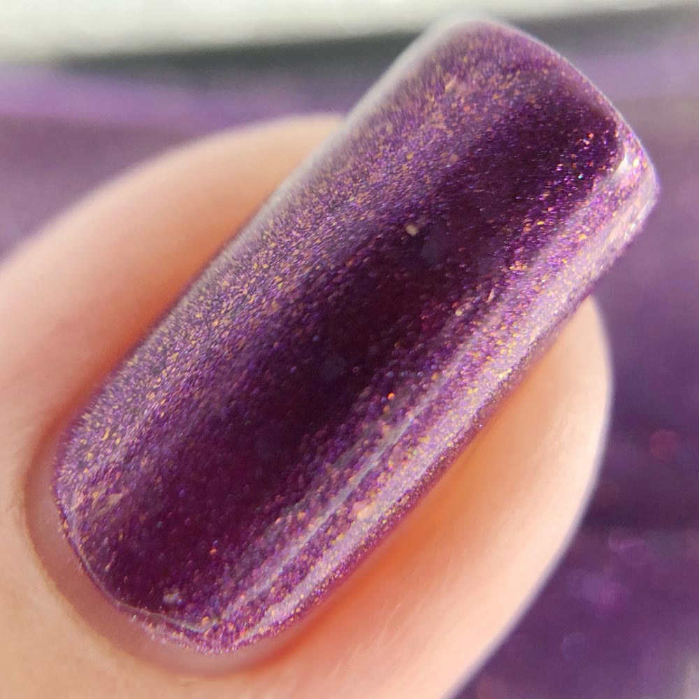 i give that sweater two plums up - Jen & Berries nail polish