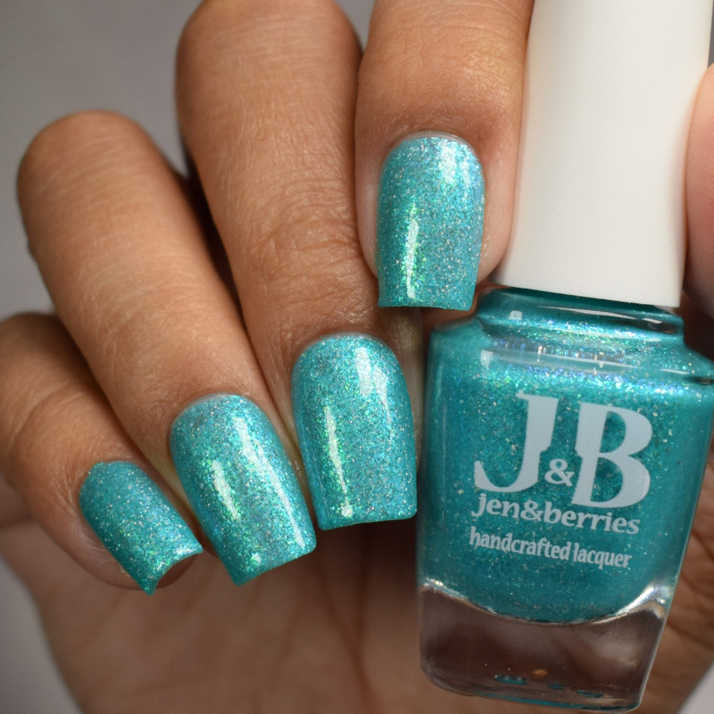 it's the water! it's freezing cold! - Jen & Berries nail polish
