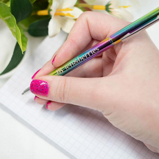 j&b rainbow pen - Jen & Berries nail polish