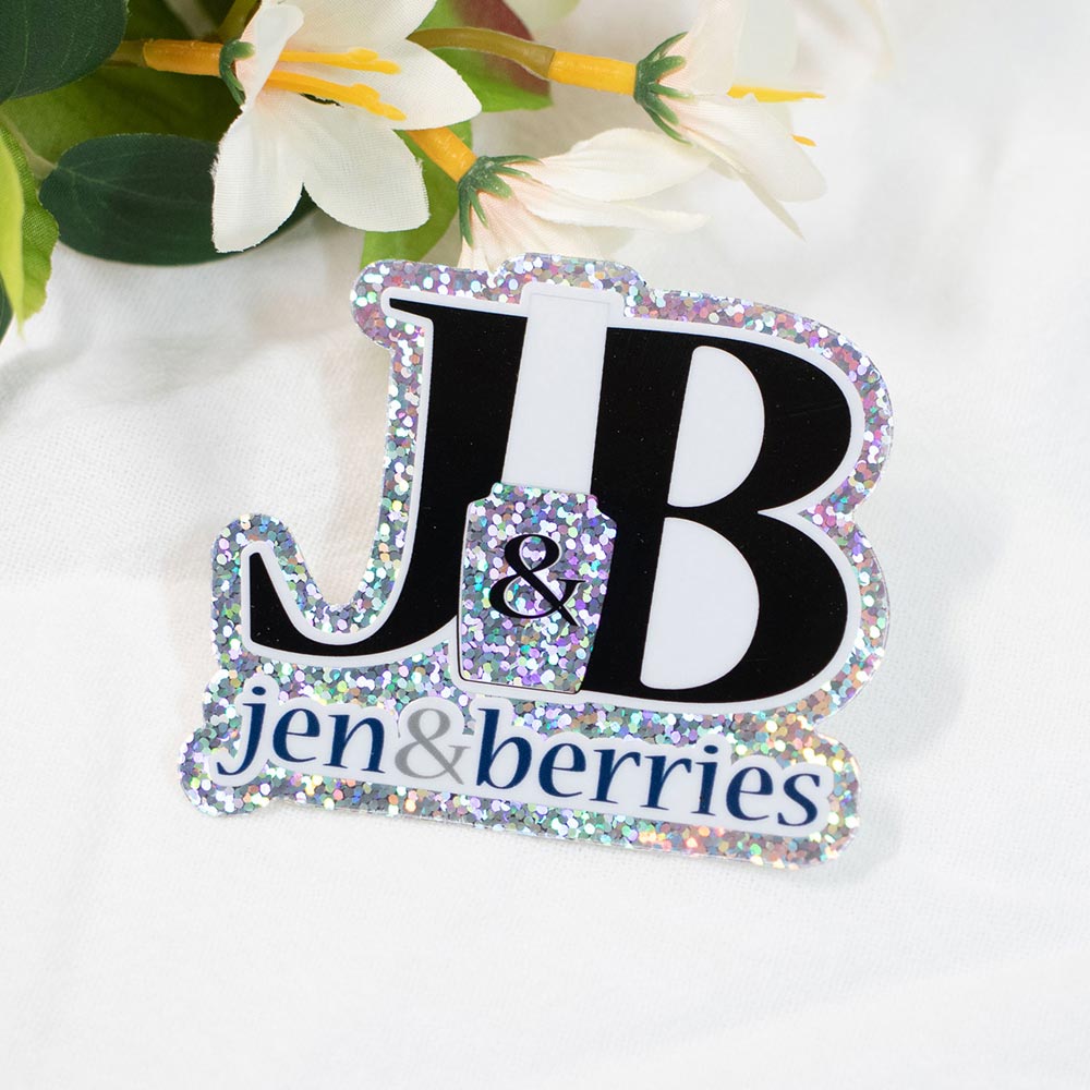 holographic stickers - Jen & Berries nail polish