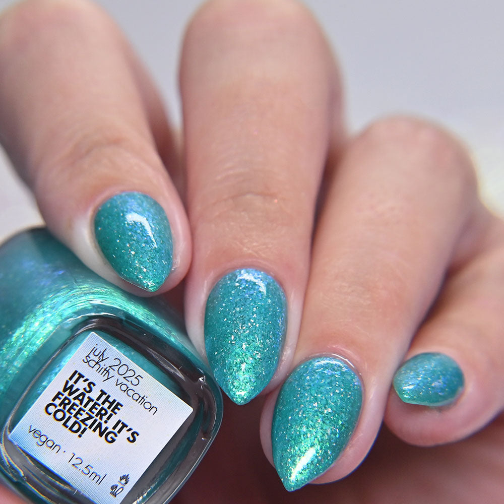 it's the water! it's freezing cold! - Jen & Berries nail polish
