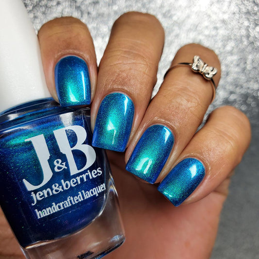 the holiday blues - Jen & Berries nail polish
