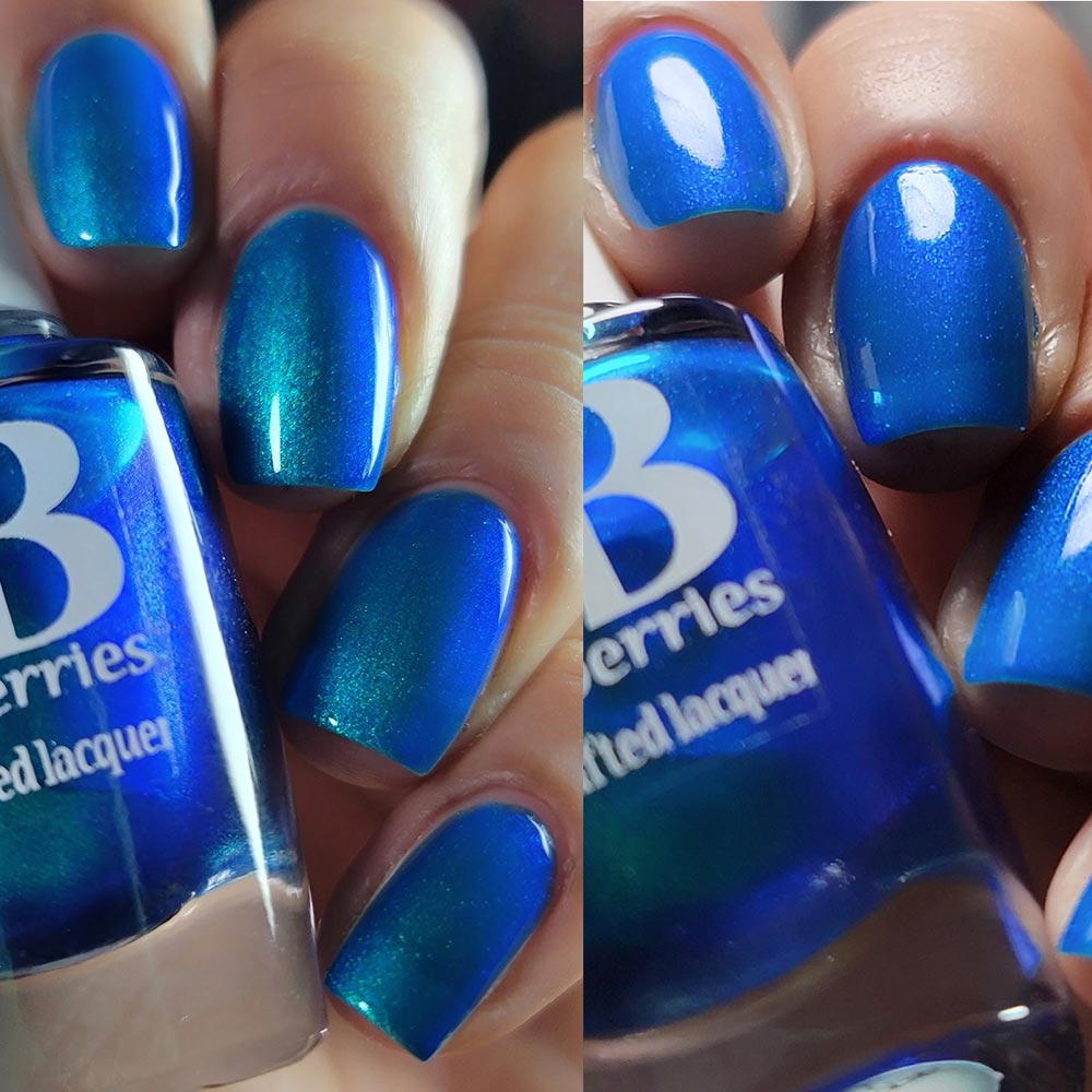 the holiday blues - Jen & Berries nail polish