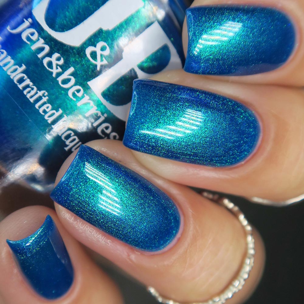the holiday blues - Jen & Berries nail polish