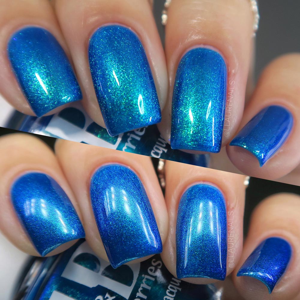 the holiday blues - Jen & Berries nail polish