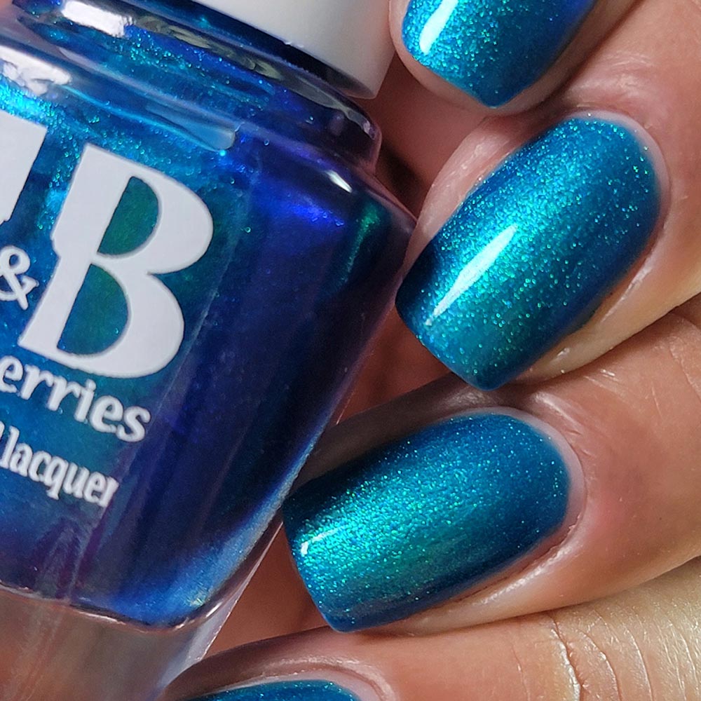 the holiday blues - Jen & Berries nail polish