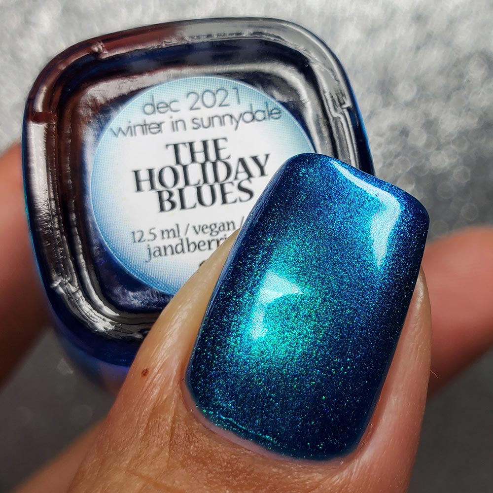 the holiday blues - Jen & Berries nail polish