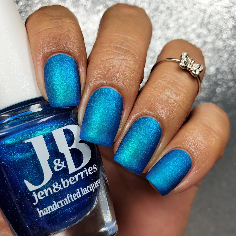 the holiday blues - Jen & Berries nail polish