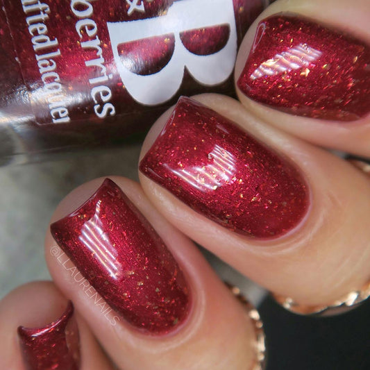 cranberry crusader - Jen & Berries nail polish