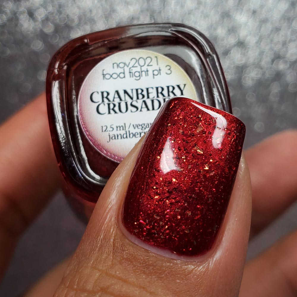 cranberry crusader - Jen & Berries nail polish