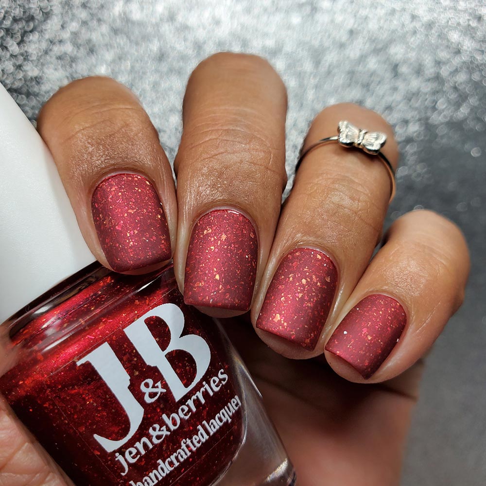 cranberry crusader - Jen & Berries nail polish