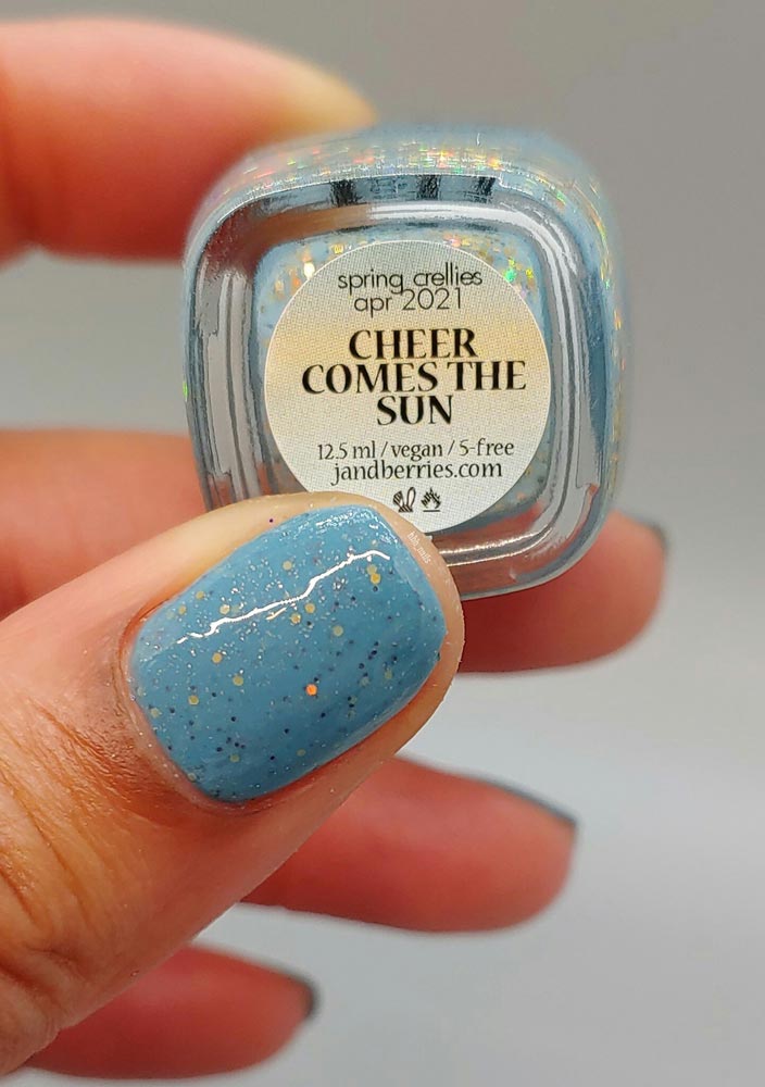 cheer comes the sun - Jen & Berries nail polish