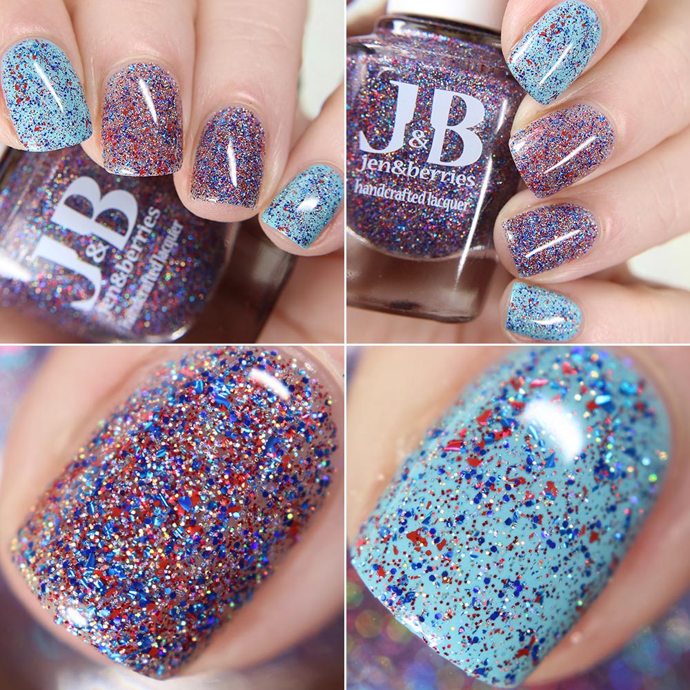 firework blips - Jen & Berries nail polish