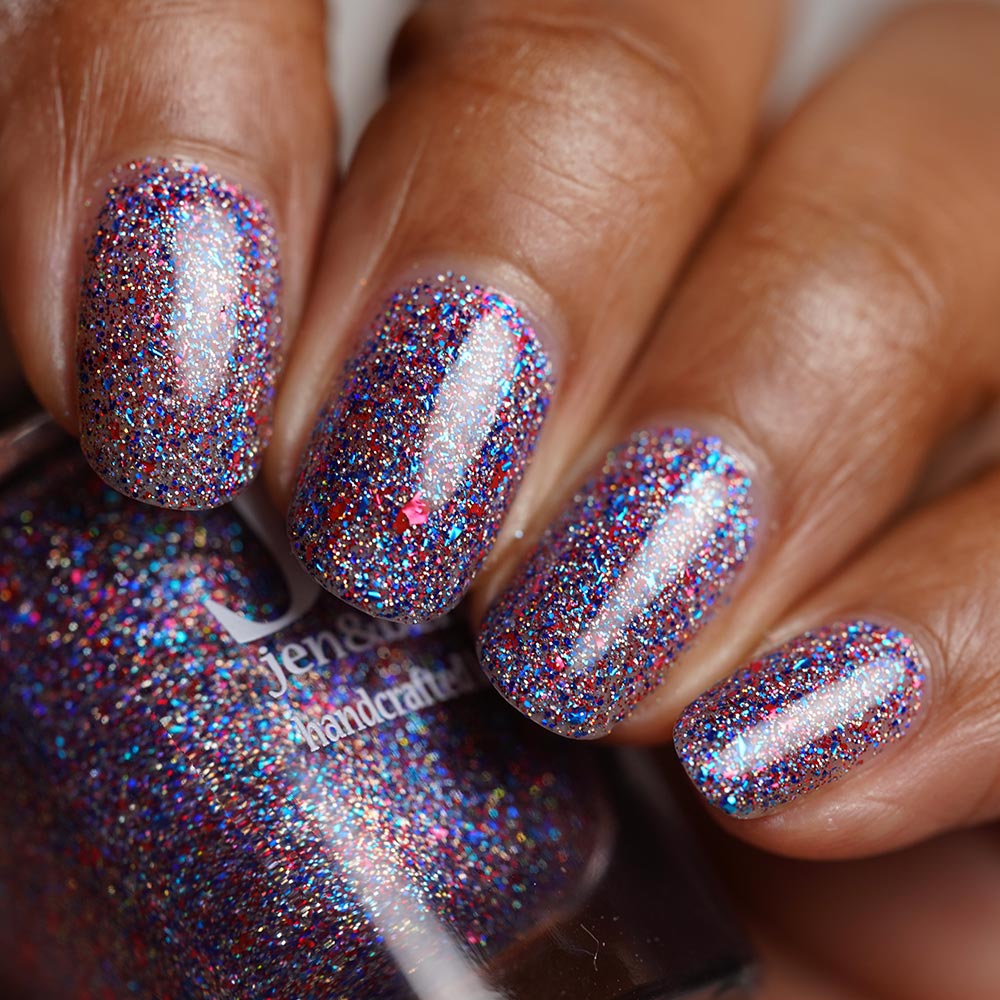 firework blips - Jen & Berries nail polish