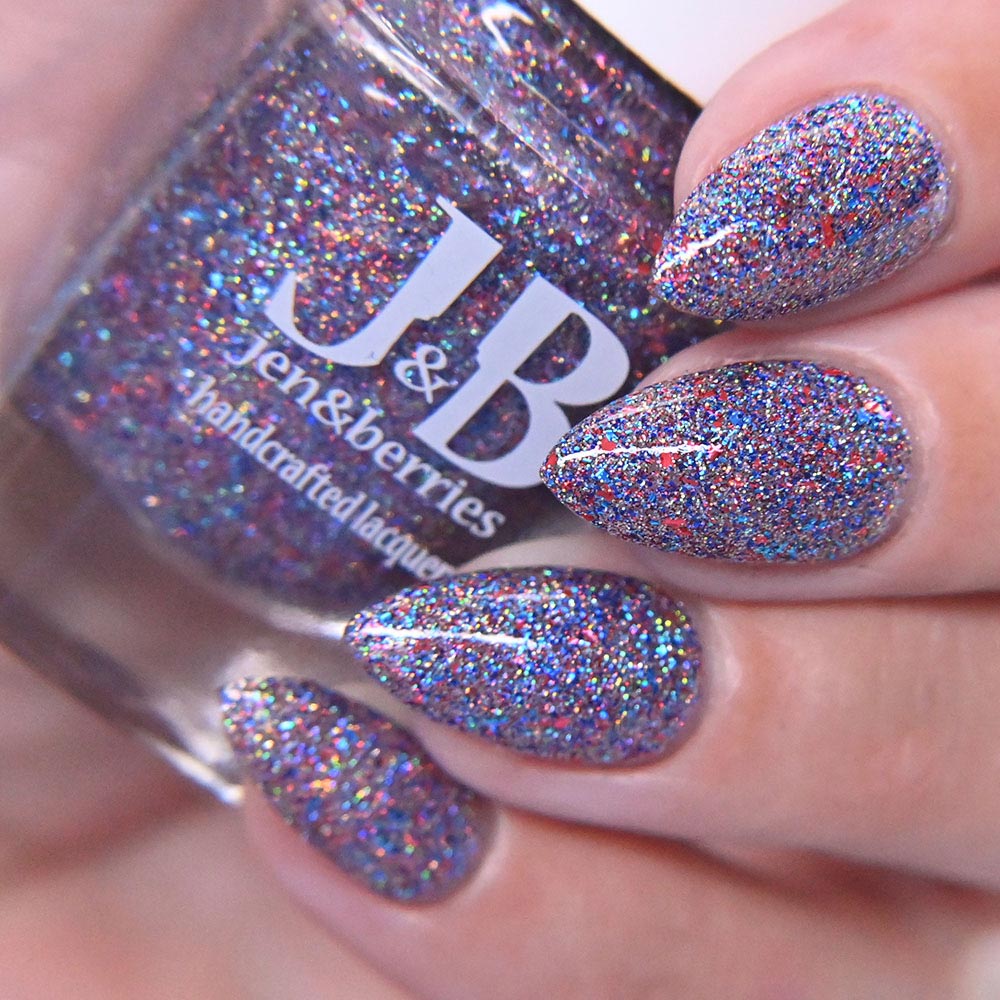 firework blips - Jen & Berries nail polish