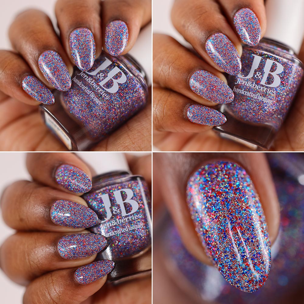 firework blips - Jen & Berries nail polish