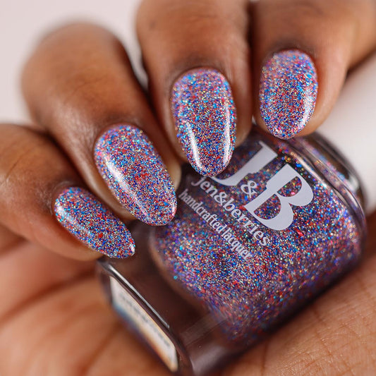 firework blips - Jen & Berries nail polish
