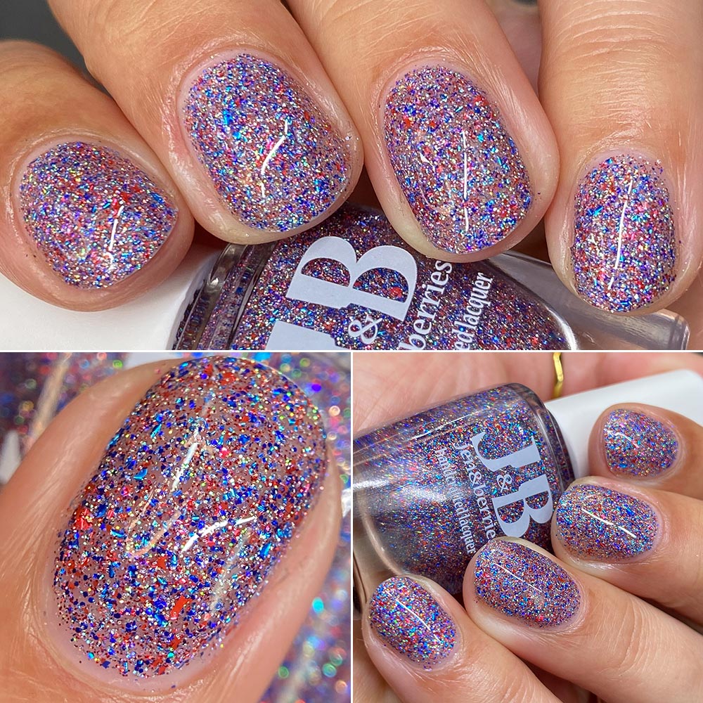 firework blips - Jen & Berries nail polish