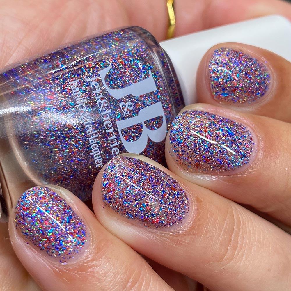firework blips - Jen & Berries nail polish