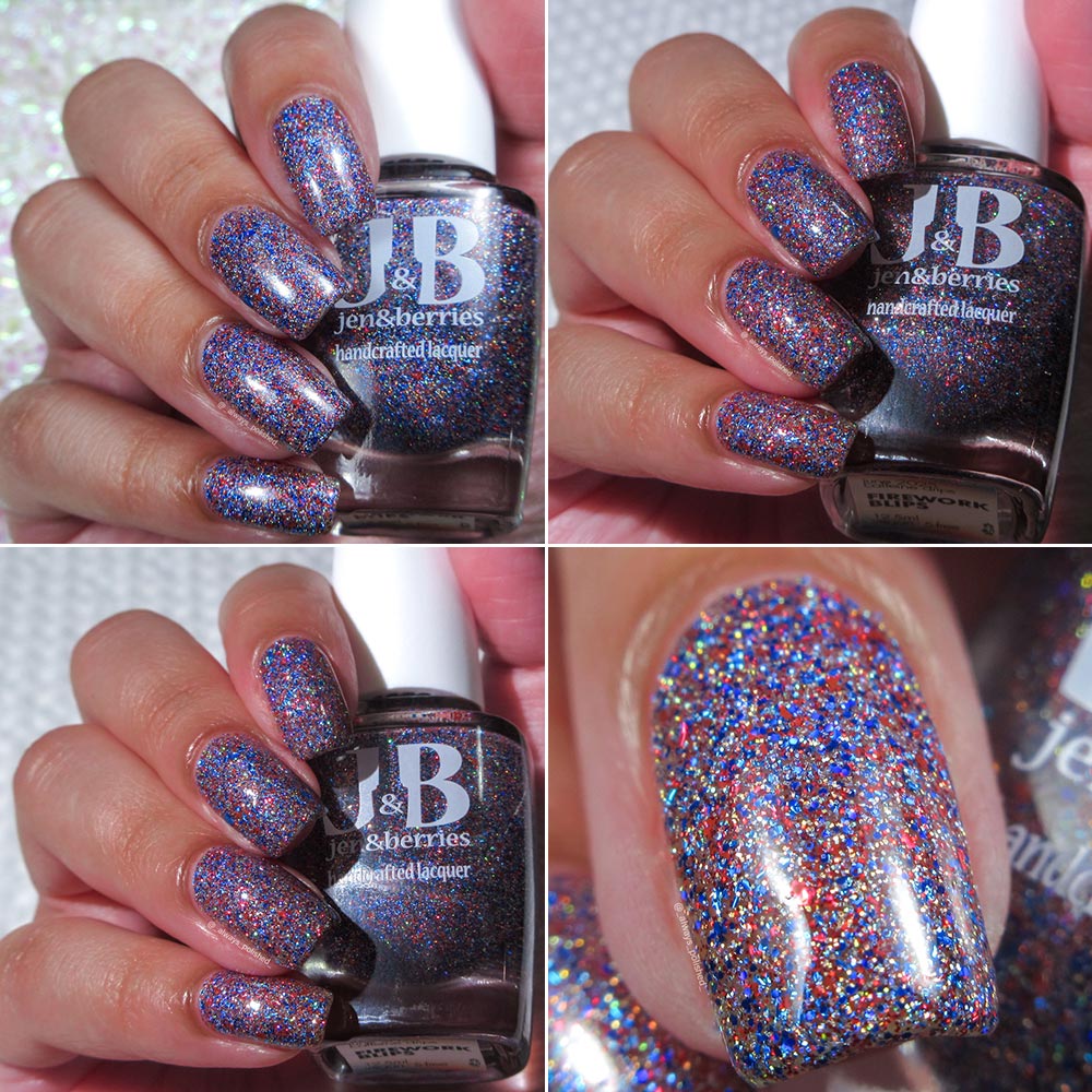 firework blips - Jen & Berries nail polish