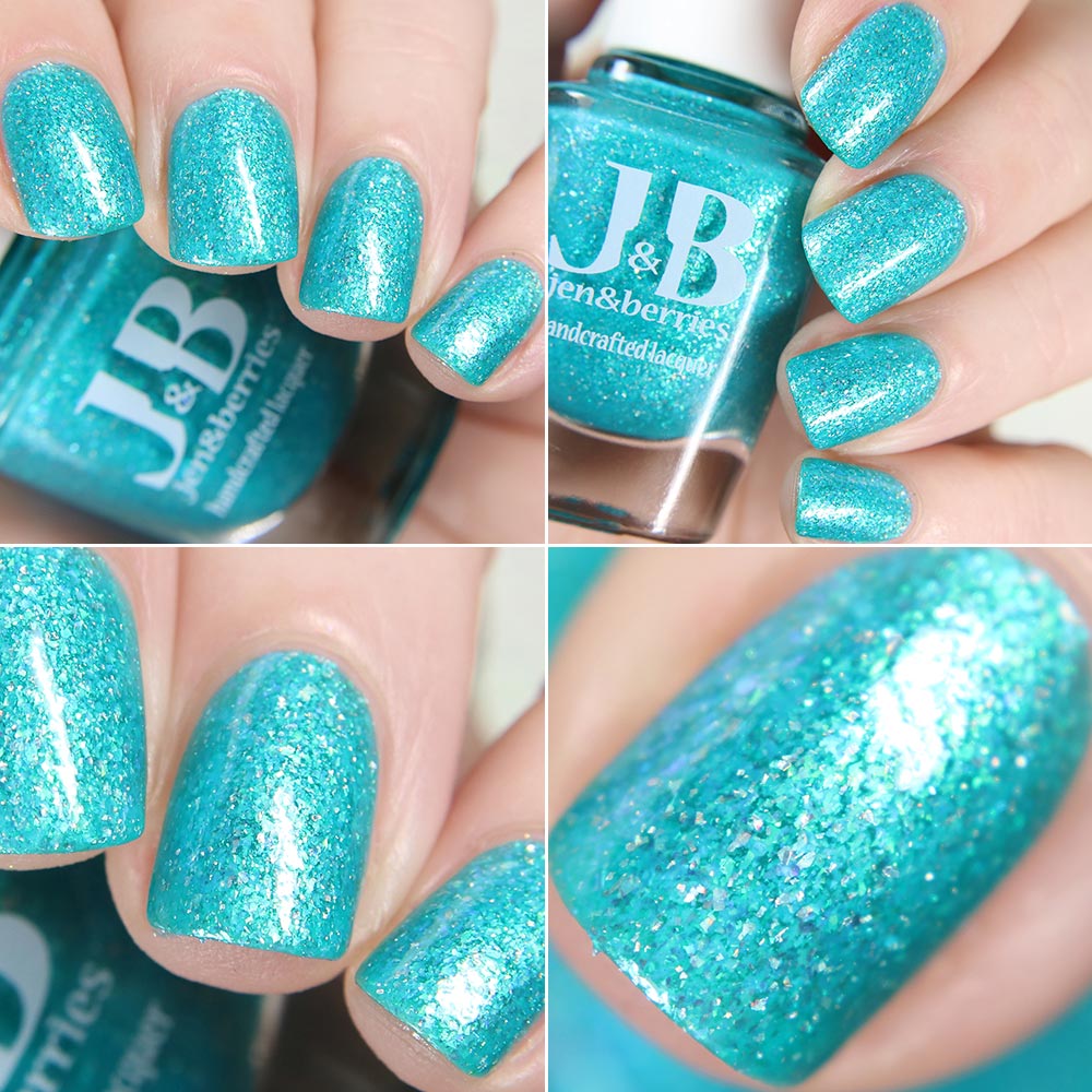 it's the water! it's freezing cold! - Jen & Berries nail polish