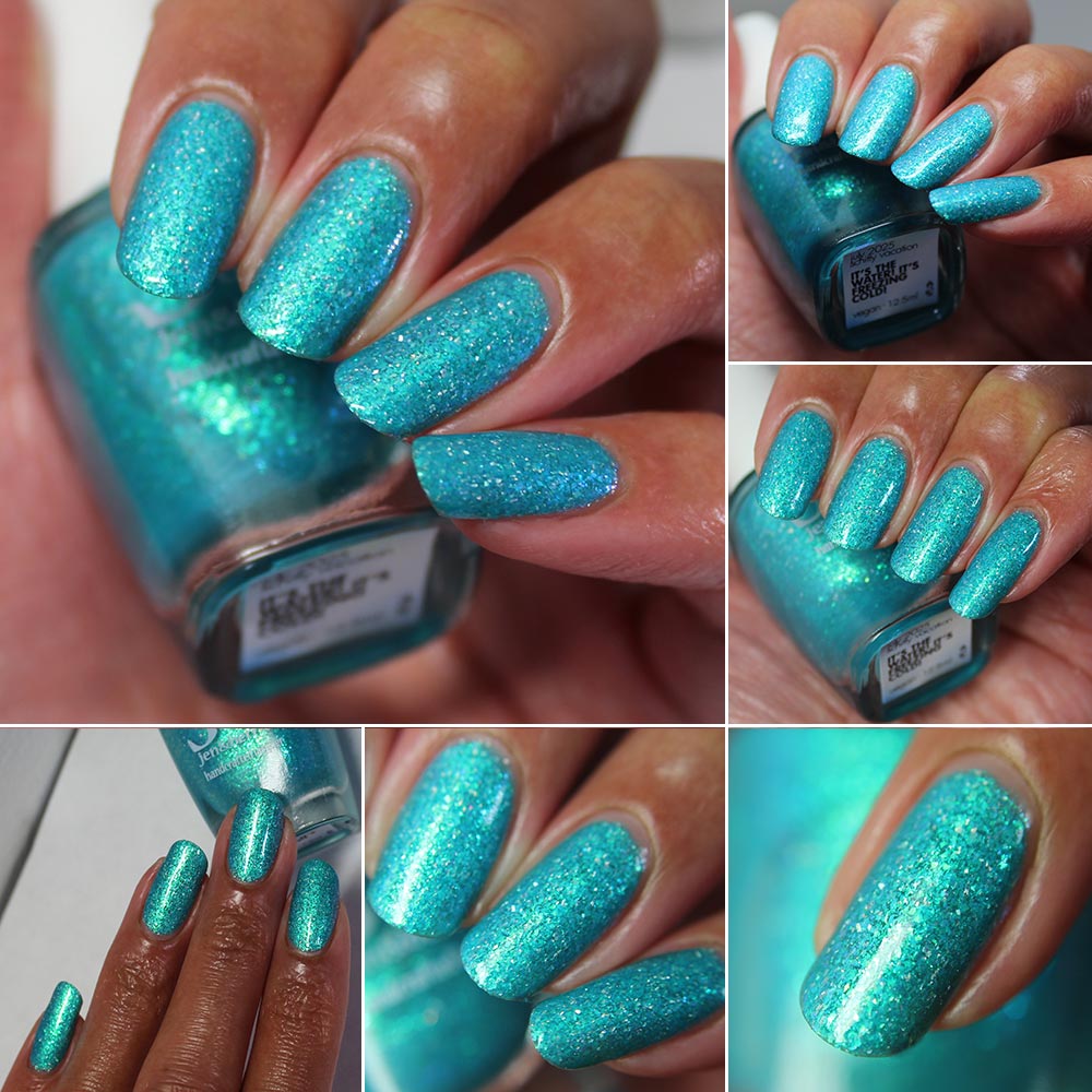 it's the water! it's freezing cold! - Jen & Berries nail polish
