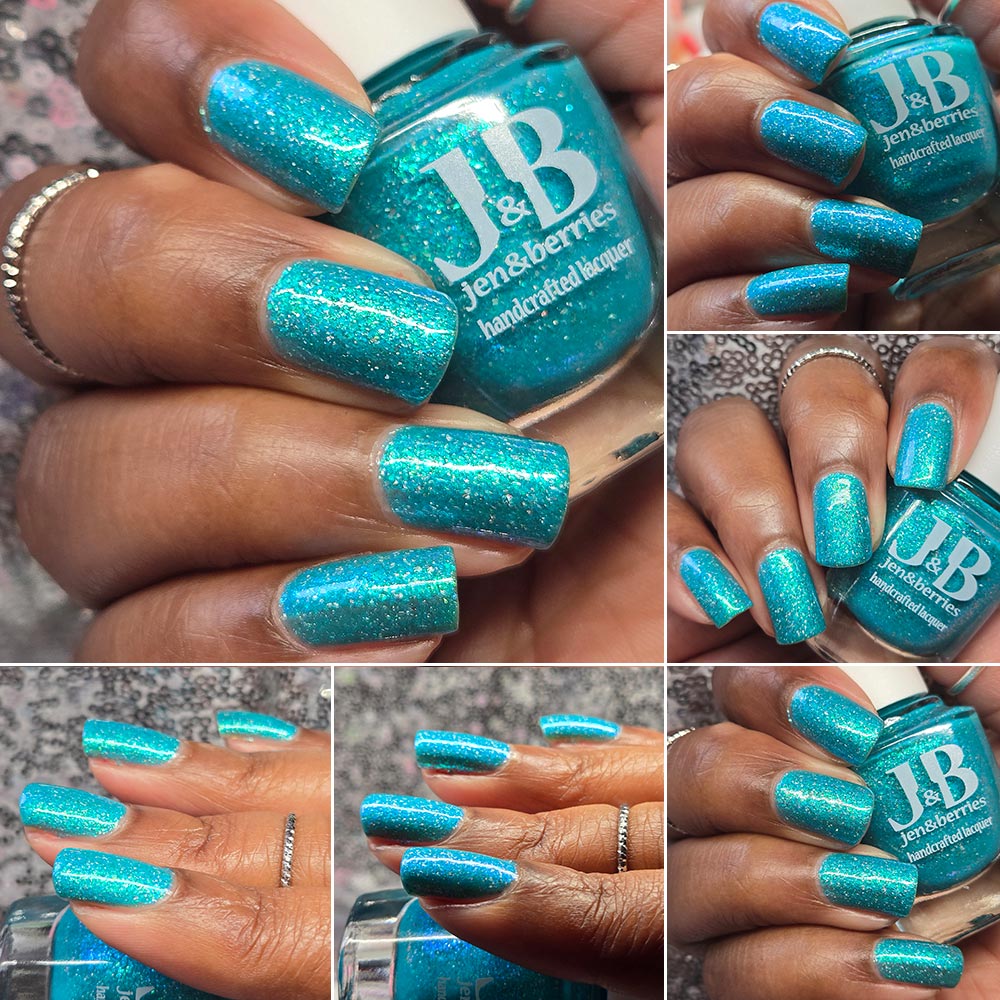 it's the water! it's freezing cold! - Jen & Berries nail polish