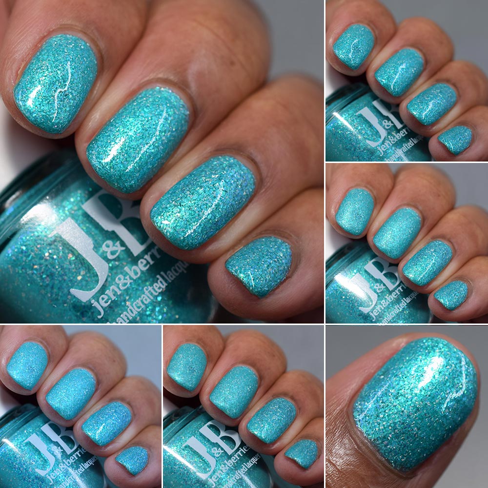 it's the water! it's freezing cold! - Jen & Berries nail polish