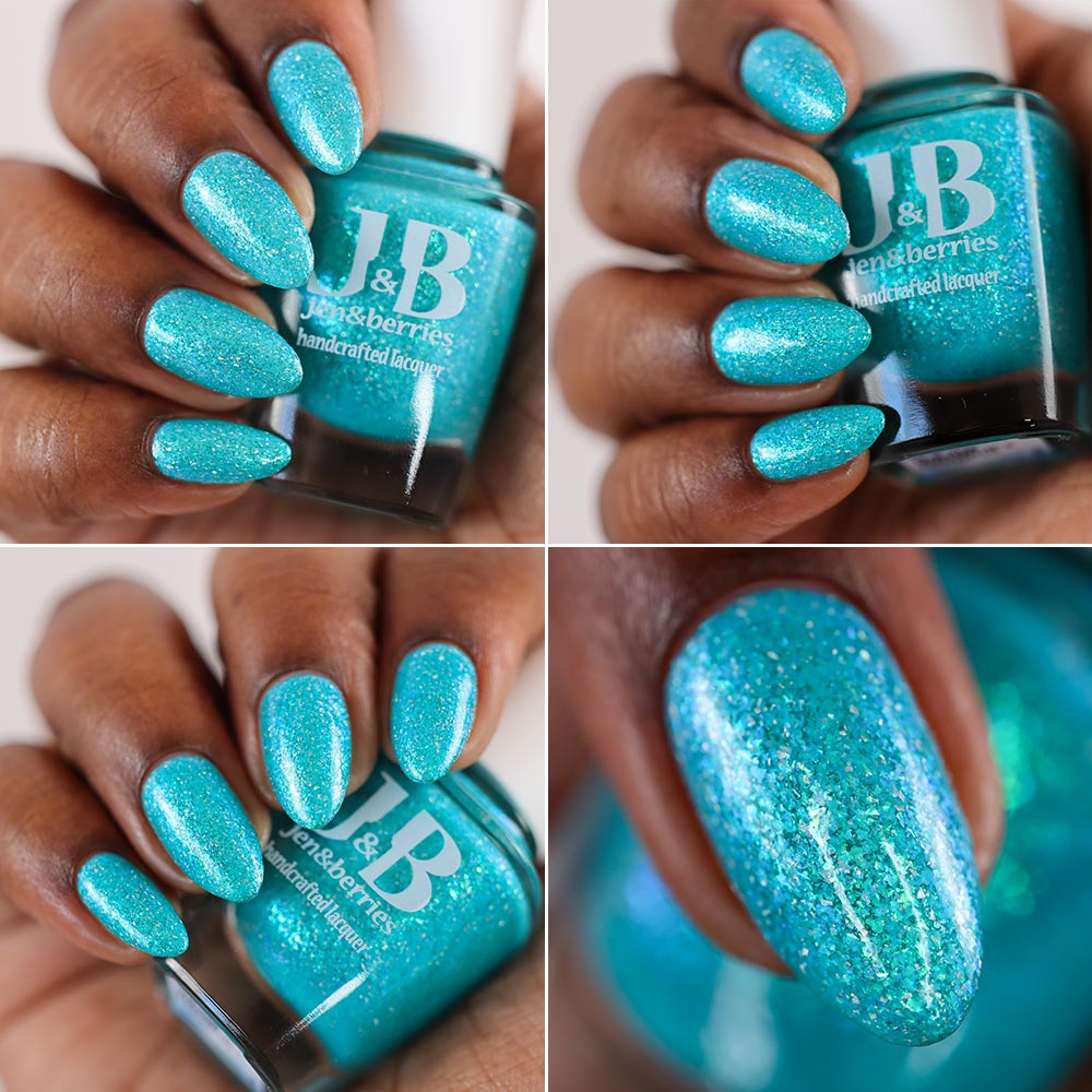 it's the water! it's freezing cold! - Jen & Berries nail polish