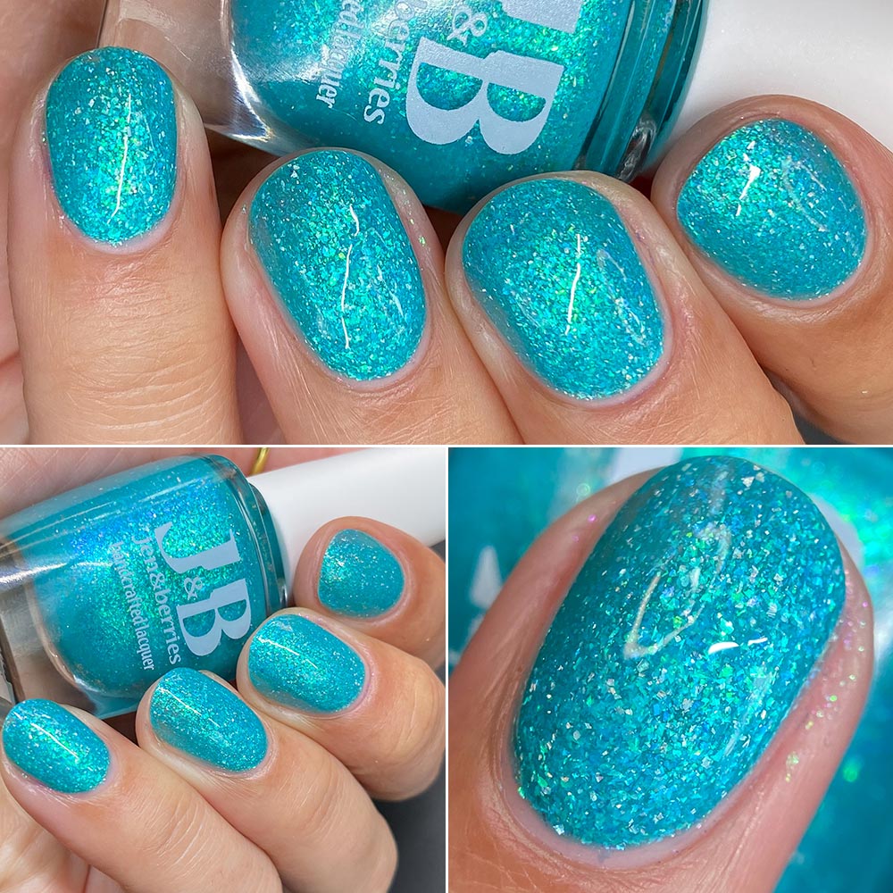it's the water! it's freezing cold! - Jen & Berries nail polish
