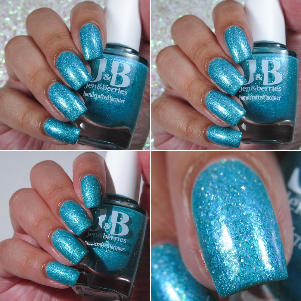 it's the water! it's freezing cold! - Jen & Berries nail polish