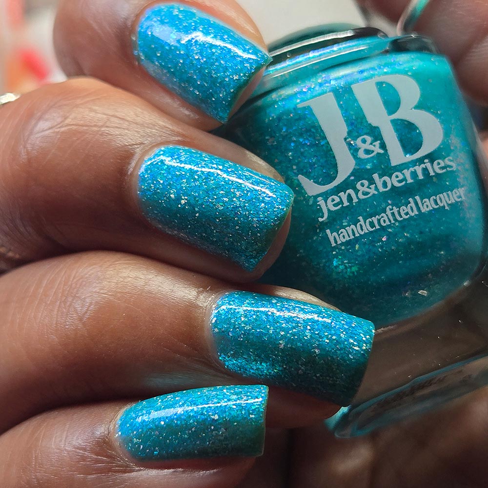 it's the water! it's freezing cold! - Jen & Berries nail polish