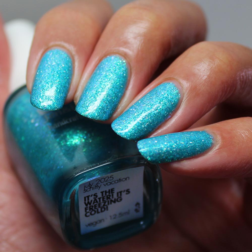 it's the water! it's freezing cold! - Jen & Berries nail polish