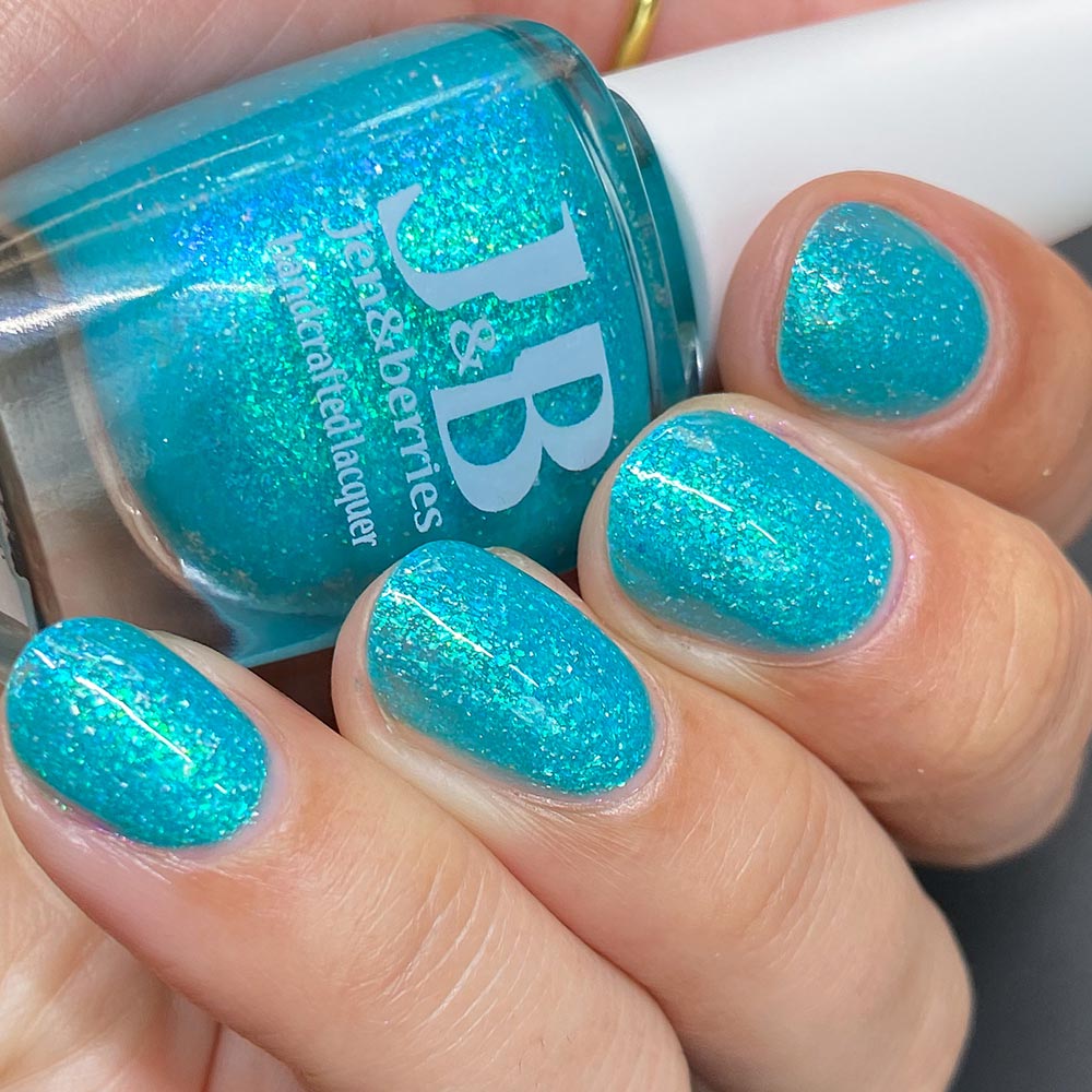 it's the water! it's freezing cold! - Jen & Berries nail polish