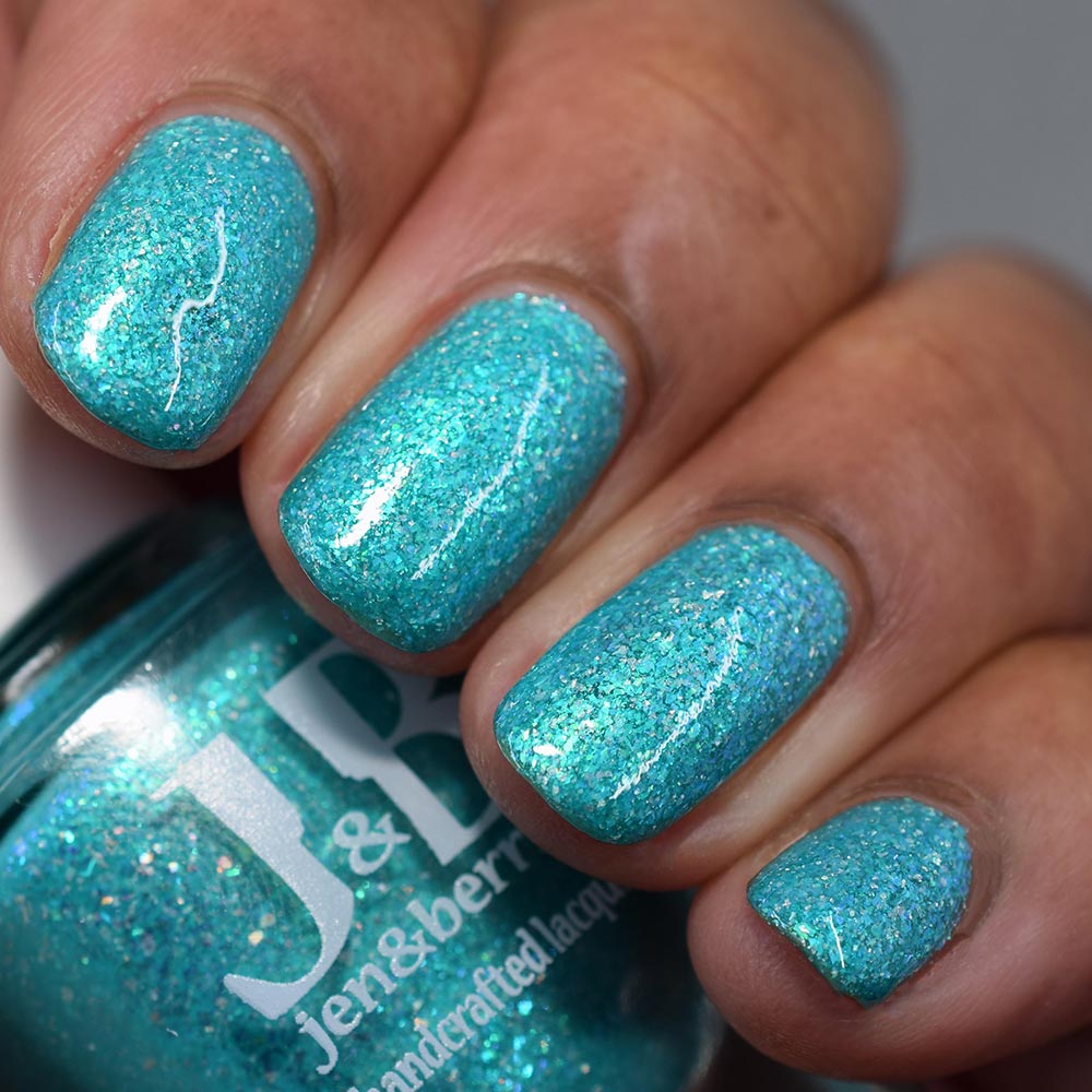 it's the water! it's freezing cold! - Jen & Berries nail polish