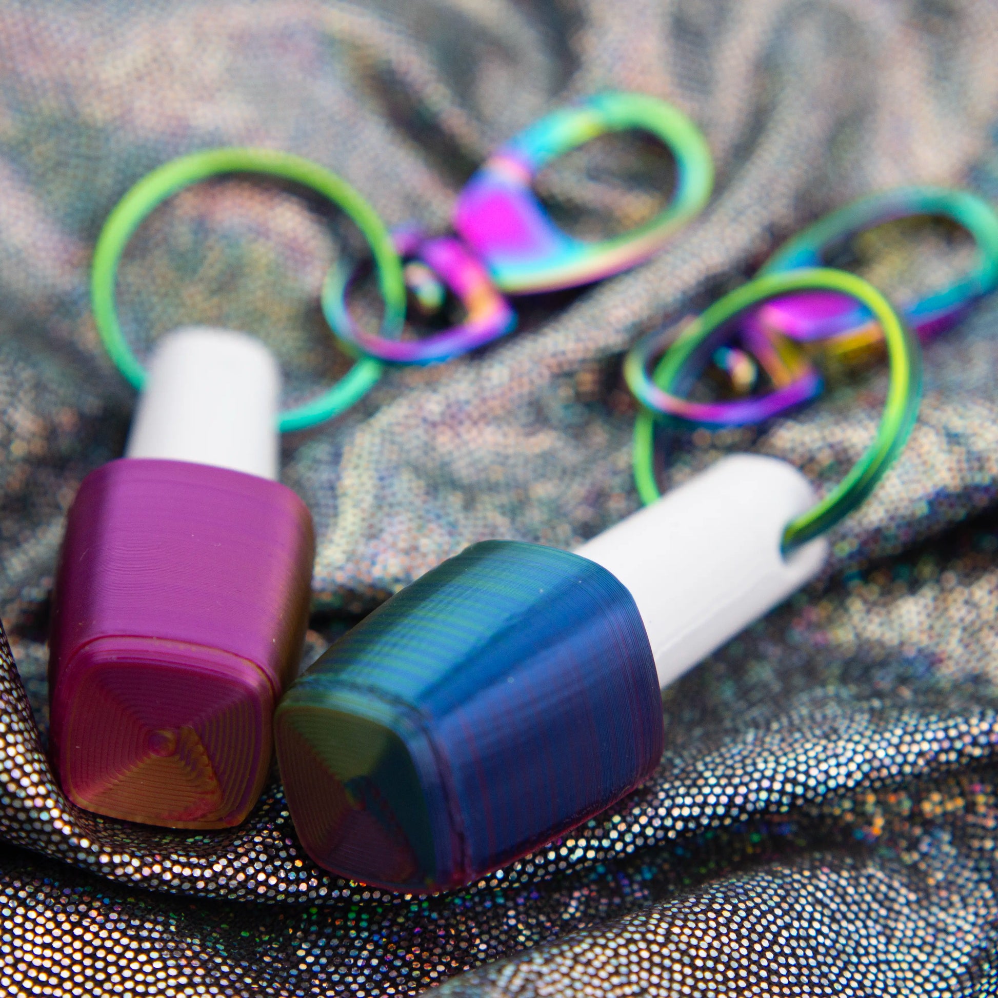 j&b bottle keychains - Jen & Berries nail polish