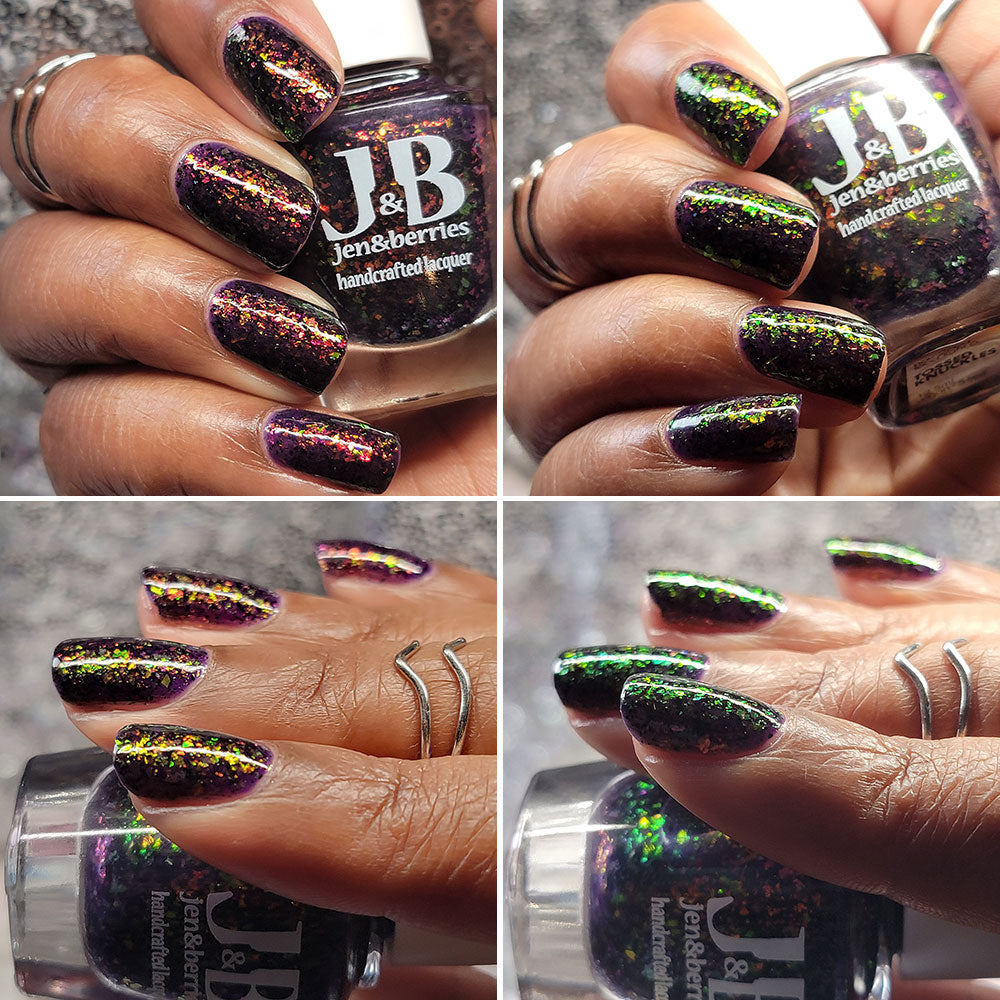 tossed knuckles - Jen & Berries nail polish