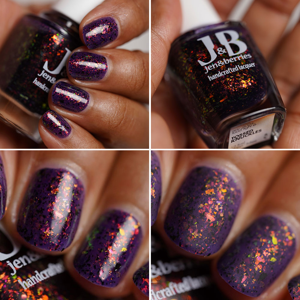 tossed knuckles - Jen & Berries nail polish