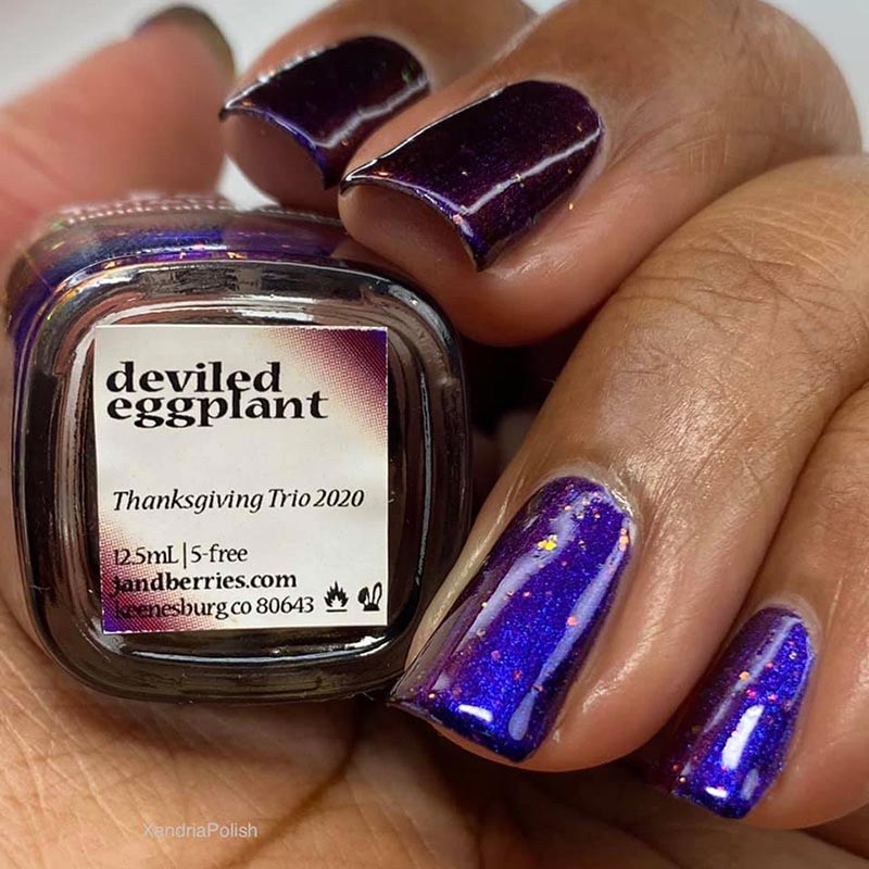 deviled eggplant - Jen & Berries nail polish
