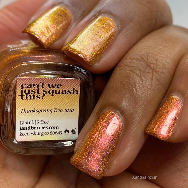 can't we just squash this? - Jen & Berries nail polish