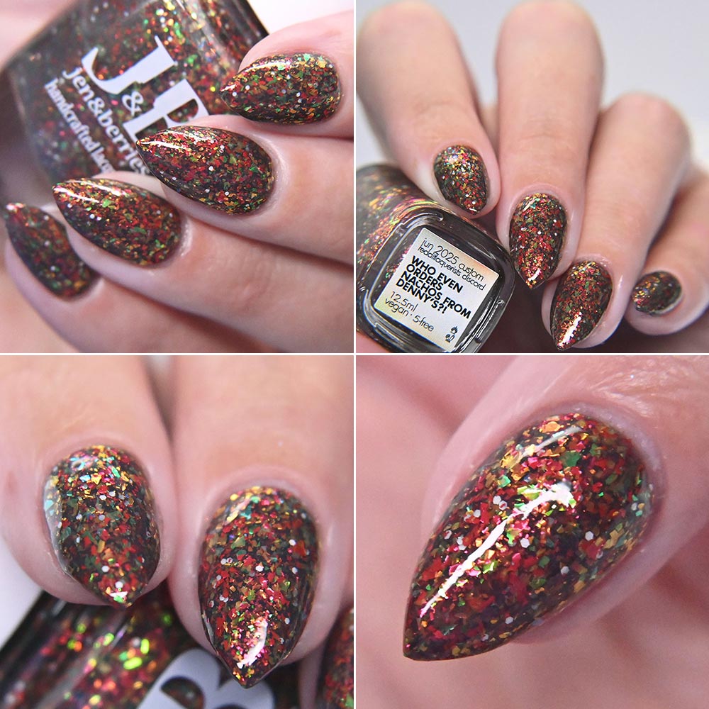 who even orders nachos from Denny's?! - Jen & Berries nail polish