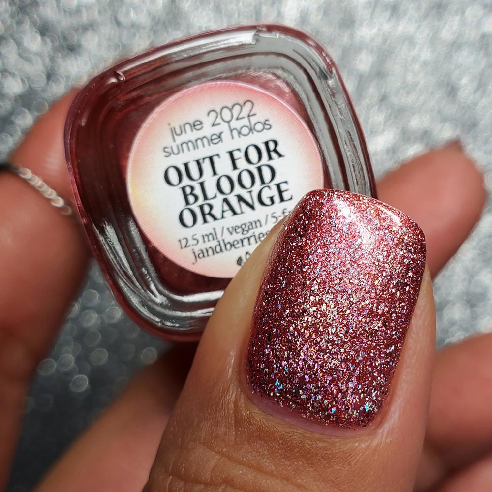 out for blood orange - Jen & Berries nail polish